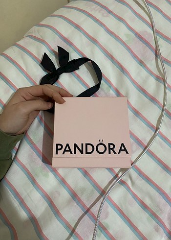 Pembe Pandora Kutusu Siyah Kurdeleli - Görsel 5