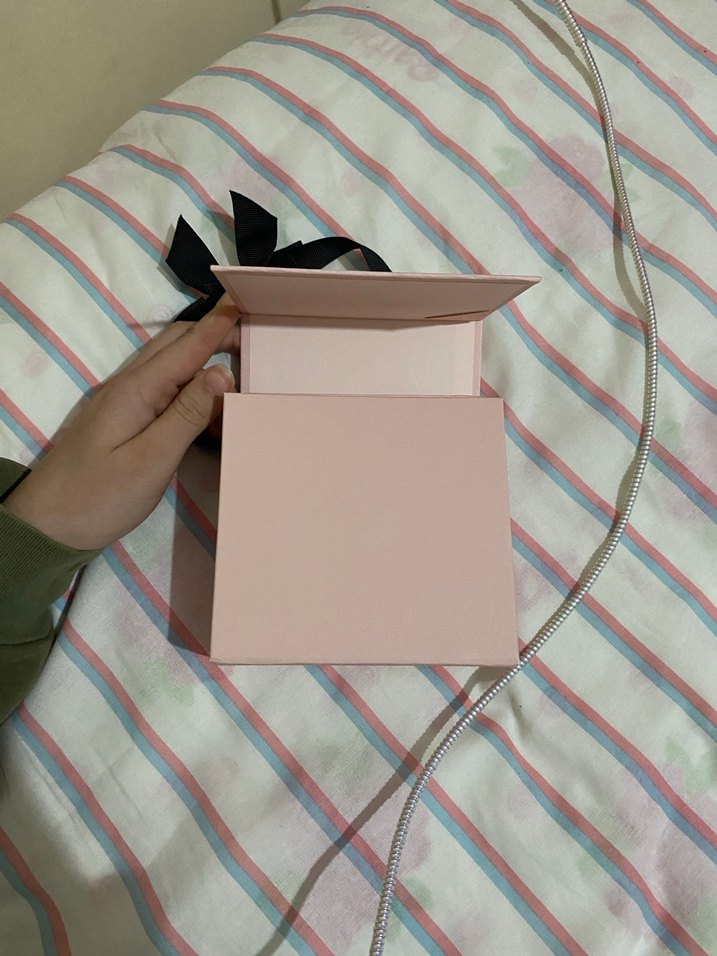 Pembe Pandora Kutusu Siyah Kurdeleli - Görsel 4