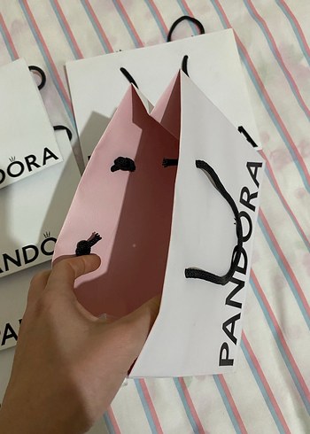 Beyaz Pandora Kağıt Çanta ve Torbalar - Görsel 3