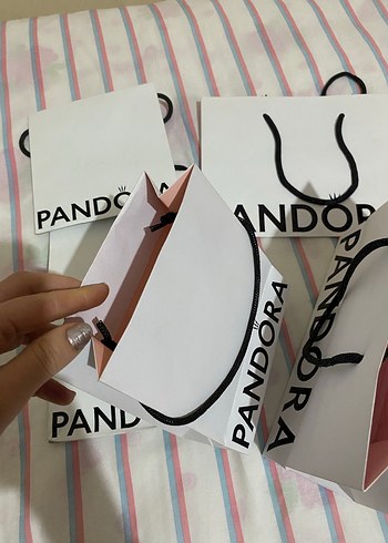 Beyaz Pandora Kağıt Çanta ve Torbalar - Görsel 4