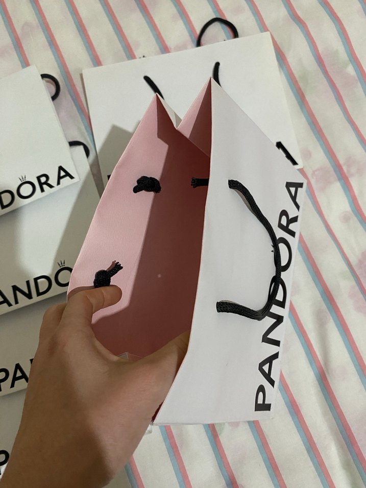 Beyaz Pandora Kağıt Çanta ve Torbalar - Görsel 3