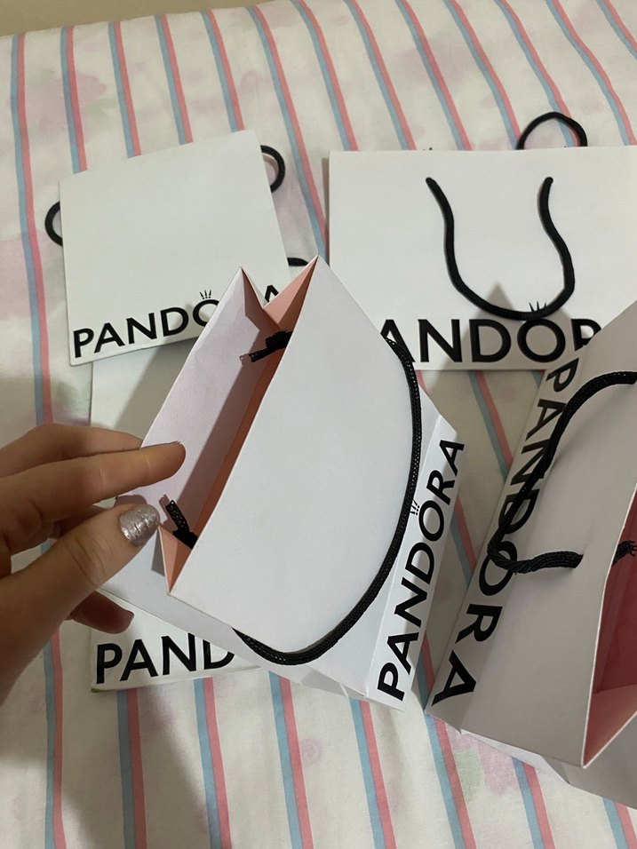 Beyaz Pandora Kağıt Çanta ve Torbalar - Görsel 4