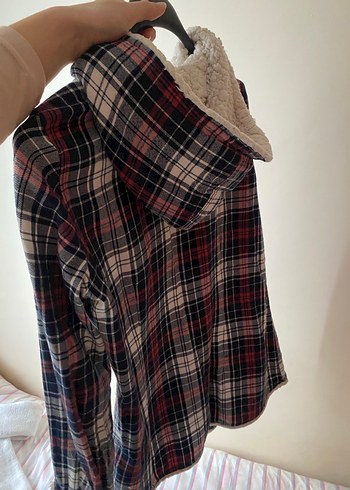 Düğmeli Uzun Kollu Ekose Gömlek - Görsel 2