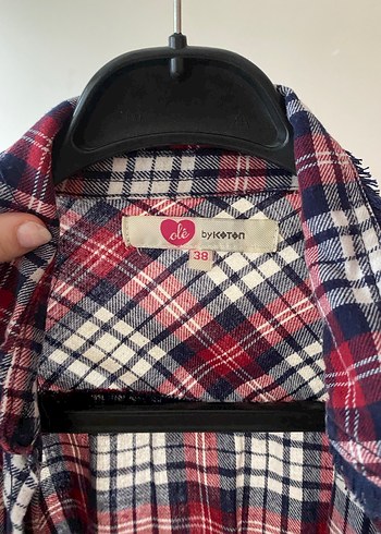 Bordo Ekoseli Uzun Kollu Gömlek - Görsel 2