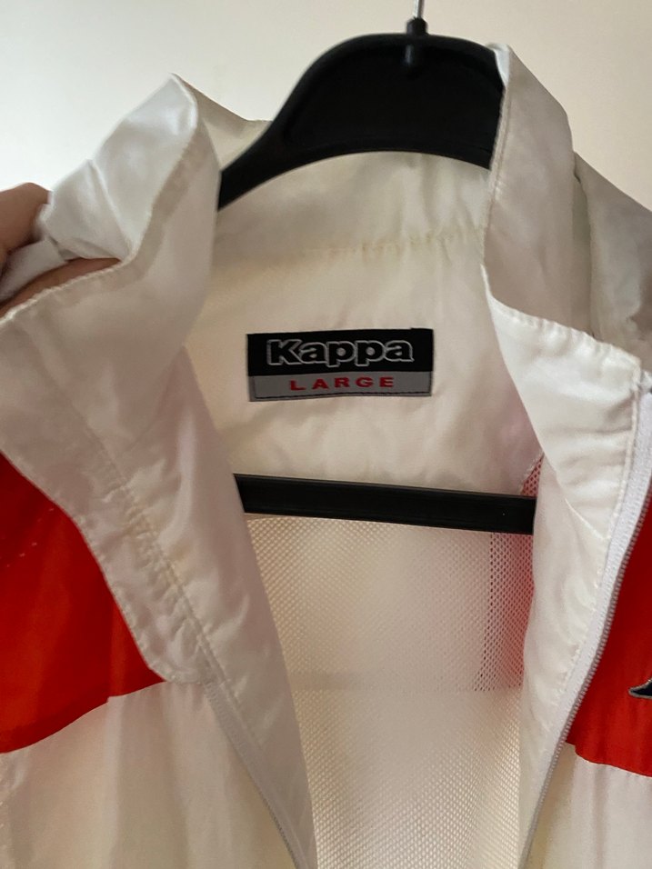 Kappa Beyaz Kırmızı Kadın Fermuarlı Ceket - Görsel 2