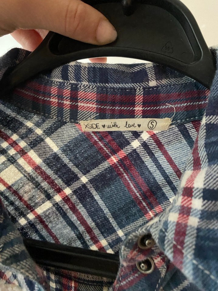 Düğmeli Uzun Kollu Kadın Kot Gömlek - Görsel 2