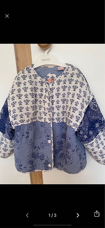 Zara içi dolgulu keten ceket