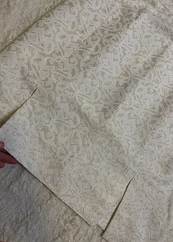 Straplez midi Beyaz Abiye takımı - Görsel 4