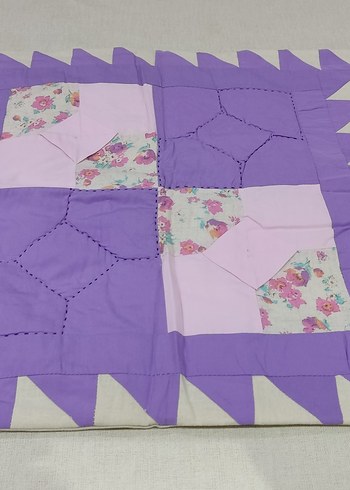 Nakışlı Mor Pastel Yatak Örtüsü - Görsel 9