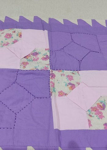 Nakışlı Mor Pastel Yatak Örtüsü - Görsel 13