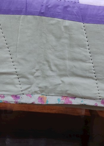 Nakışlı Mor Pastel Yatak Örtüsü - Görsel 4