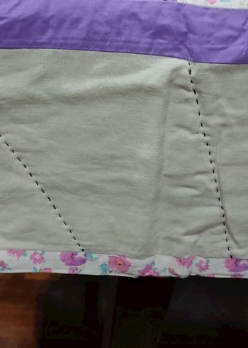 Nakışlı Mor Pastel Yatak Örtüsü - Görsel 5