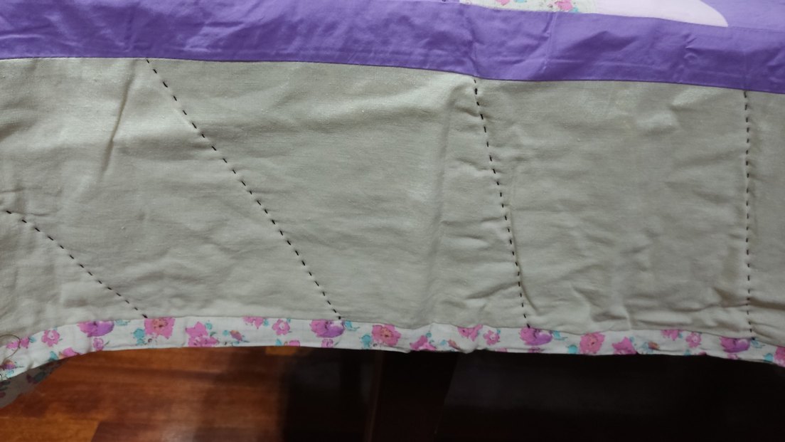 Nakışlı Mor Pastel Yatak Örtüsü - Görsel 5