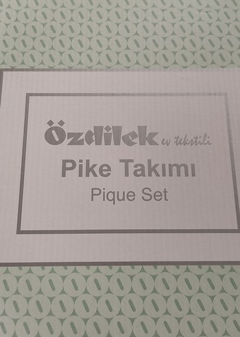  Beden camel Renk Özdilek Ramas Secas Pike Takımı Bej Desenli