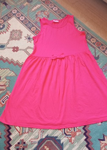 Pembe Kız Çocuk Salaş Elbise