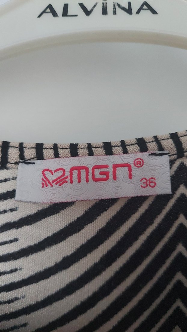 Siyah Gri Zebra Desenli Yelek - Görsel 3