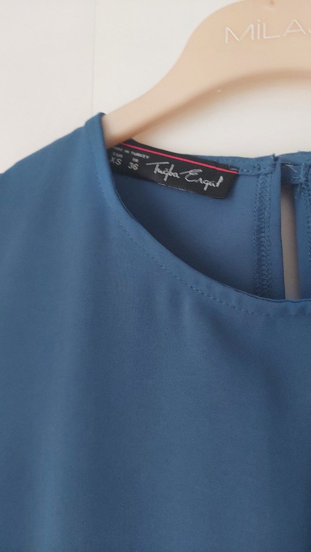 Mavi Uzun Kollu Tunik - Görsel 3