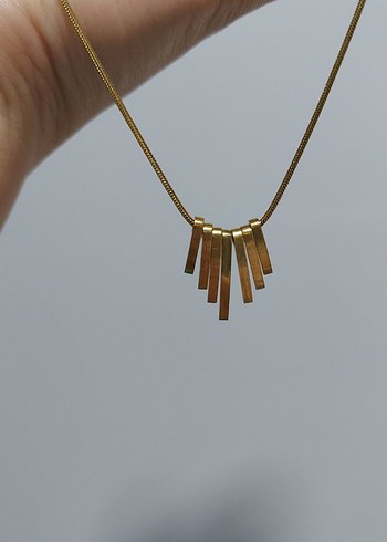 Çelik Midi Kolye - Görsel 2