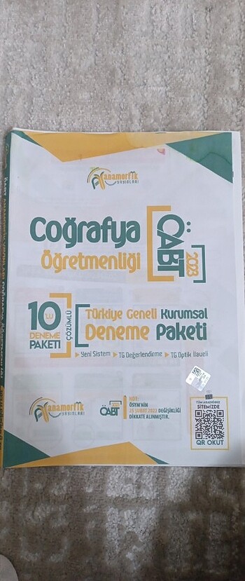 ÖABT Coğrafya Deneme 