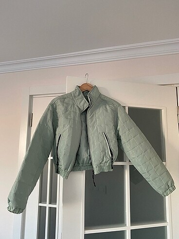 Crop ceket