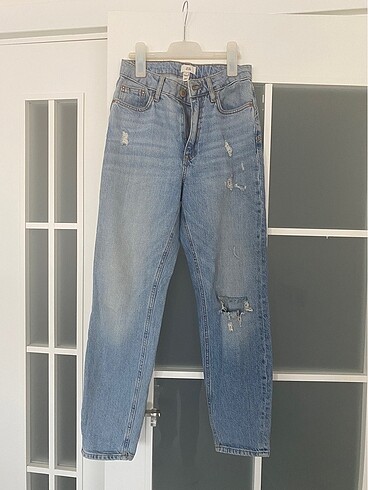 Colins yırtık açık mavi jean
