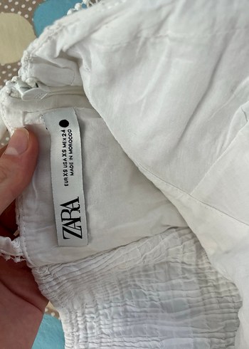 Beyaz Bohem Mini Elbise - Görsel 3