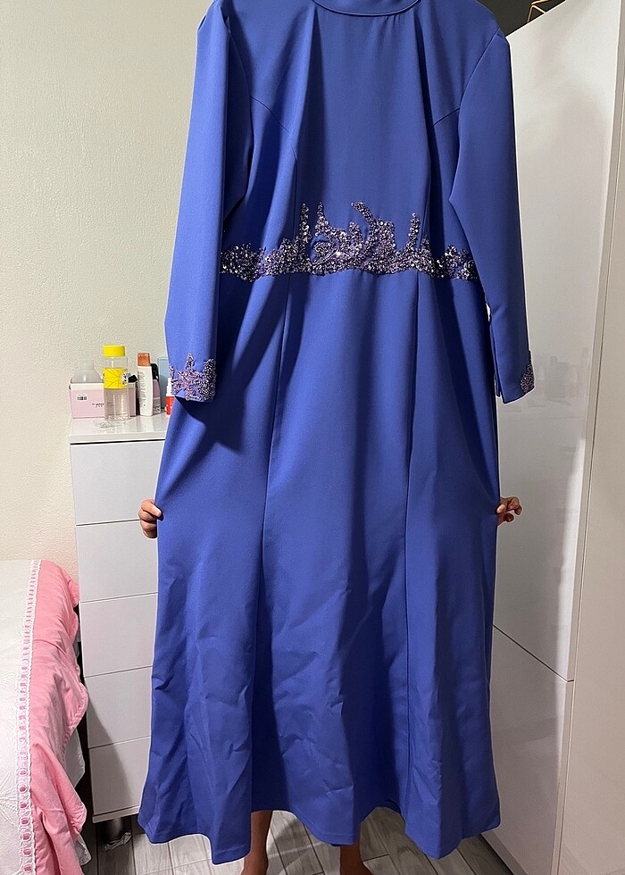 Özel dikim tesettür abiye - Görsel 3