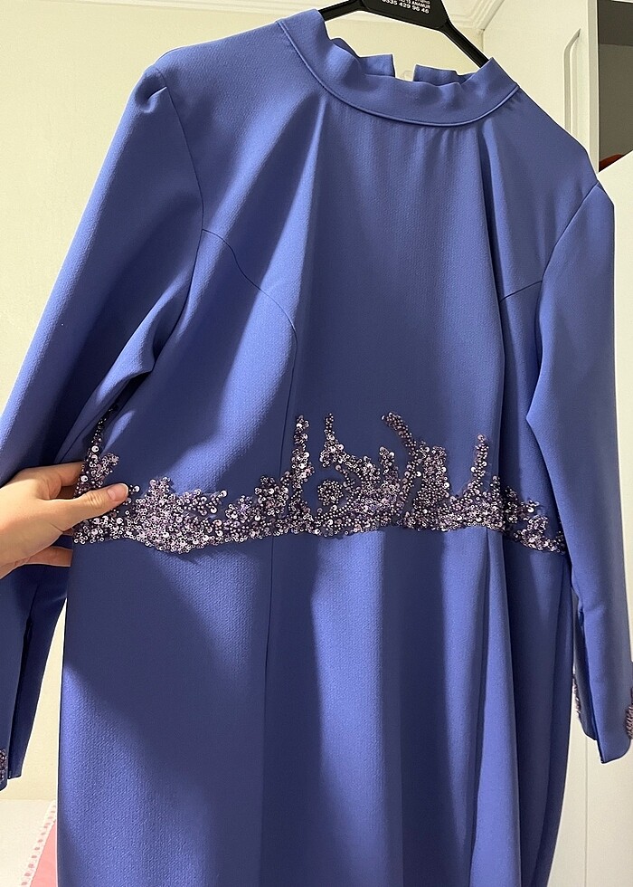 Özel dikim tesettür abiye - Görsel 4