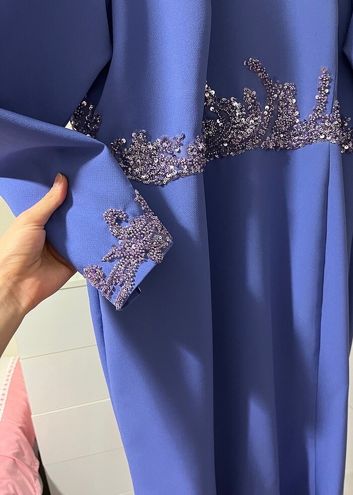 Özel dikim tesettür abiye - Görsel 5