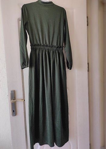 Diger Uzun Keten Elbise - Görsel 2