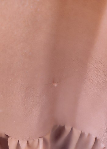 Drapeli Kahverengi Bohem Uzun Elbise - Görsel 3