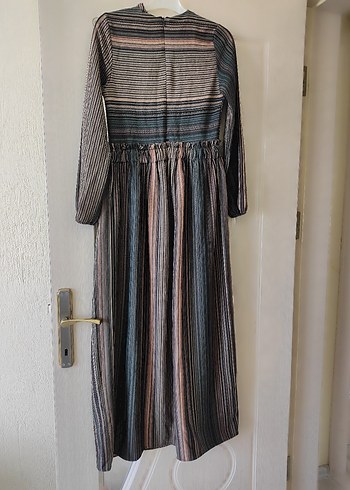 Diger Bohem Uzun Kollu Piliseli Uzun Elbise - Görsel 2