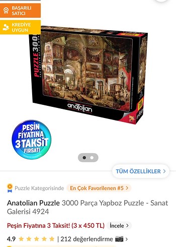 Anatolian 3000 Parça Karanlık Tonlar Puzzle - Görsel 2