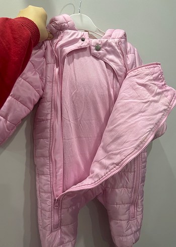 Pembe Kürklü Bebek Kız Tulumu - Görsel 3