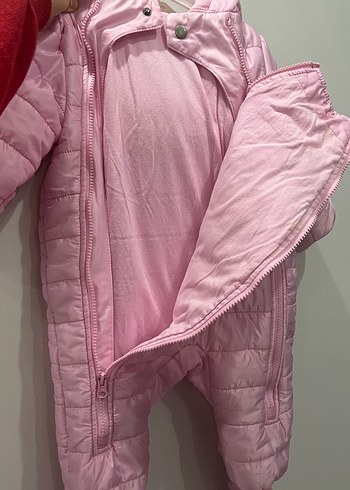 Pembe Kürklü Bebek Kız Tulumu - Görsel 2