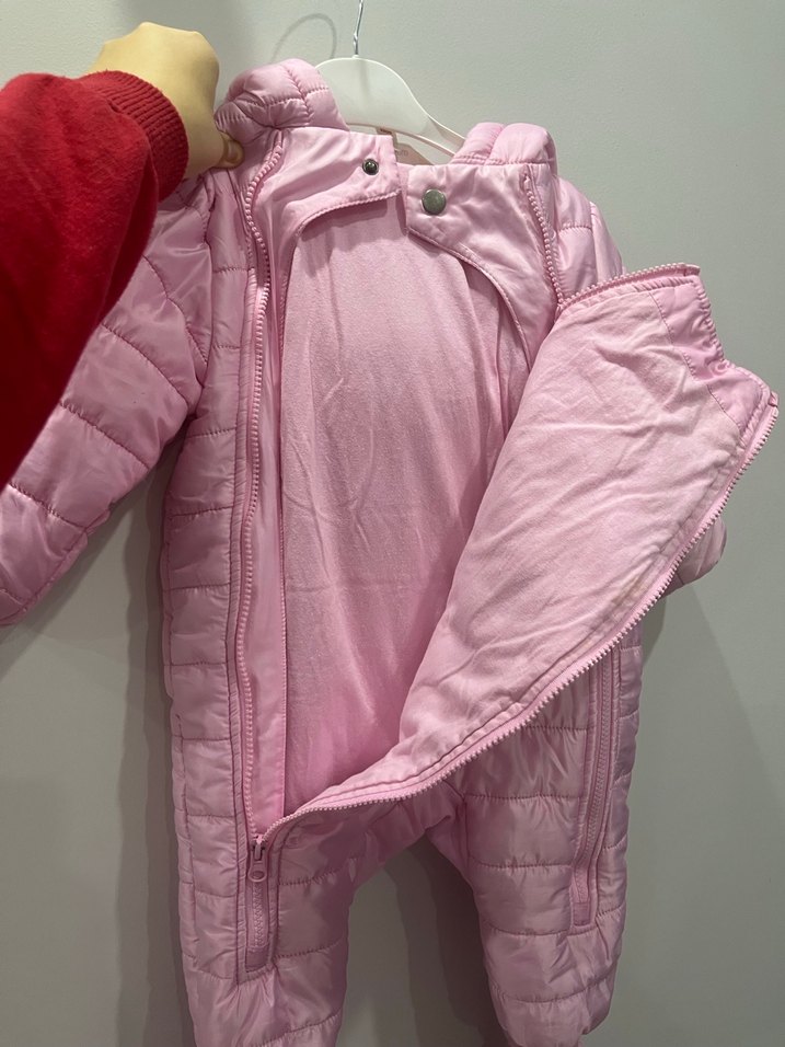 Pembe Kürklü Bebek Kız Tulumu - Görsel 3