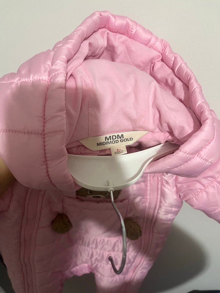 Pembe Kürklü Bebek Kız Tulumu - Görsel 4