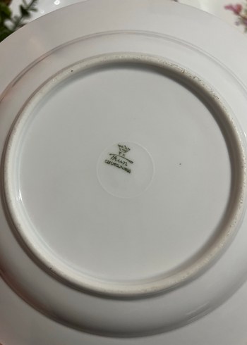 Pastel Çiçek Desenli Beyaz Tabak Seti - Görsel 8