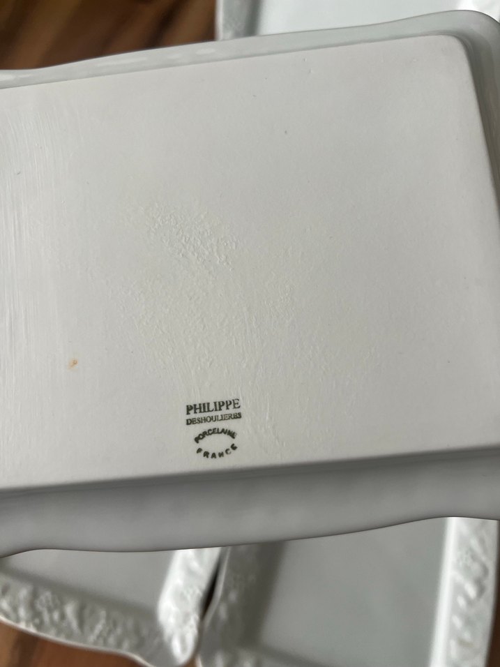 Beyaz Kabartmalı Porselen Sunum Tabakları Seti - Görsel 4