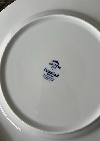 Çok Renkli Desenli Yemek Tabağı Seti bavaria damgalı - Görsel 5