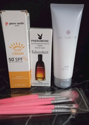 Pierre Cardin SPF 50 Güneş Kremi ve Dior Pheromone Tester