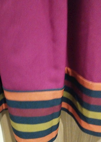 Bordo Pileli Uzun Bohem Etek - Görsel 4