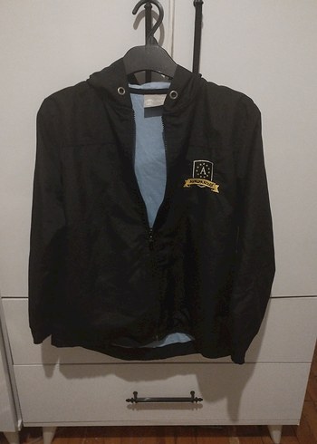 Erkek Çocuk Siyah Fermuarlı Street Wear Ceket - Görsel 3