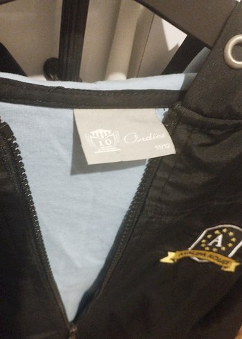 Erkek Çocuk Siyah Fermuarlı Street Wear Ceket - Görsel 4