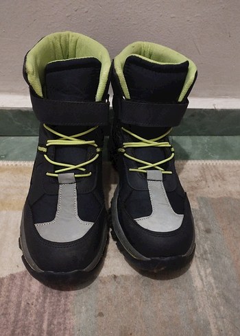 Gri Erkek Çocuk Spor Botu Velcro