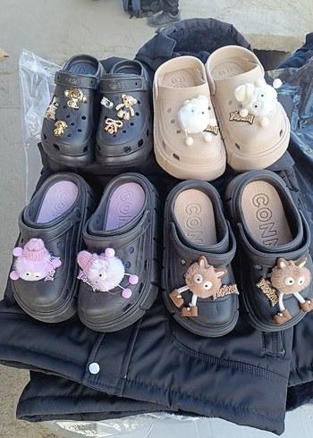 Nakışlı Pembe Kürklü Platform Terlik - Görsel 5