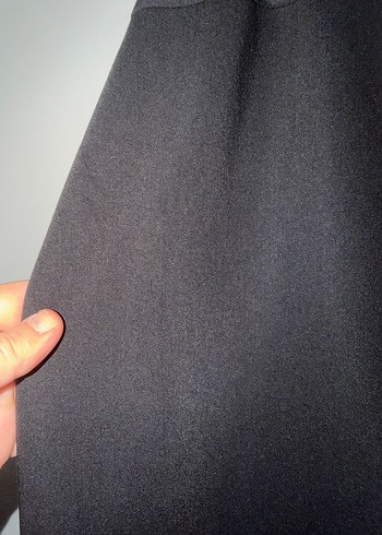 Siyah Midi Hamile Ofis Eteği - Görsel 2