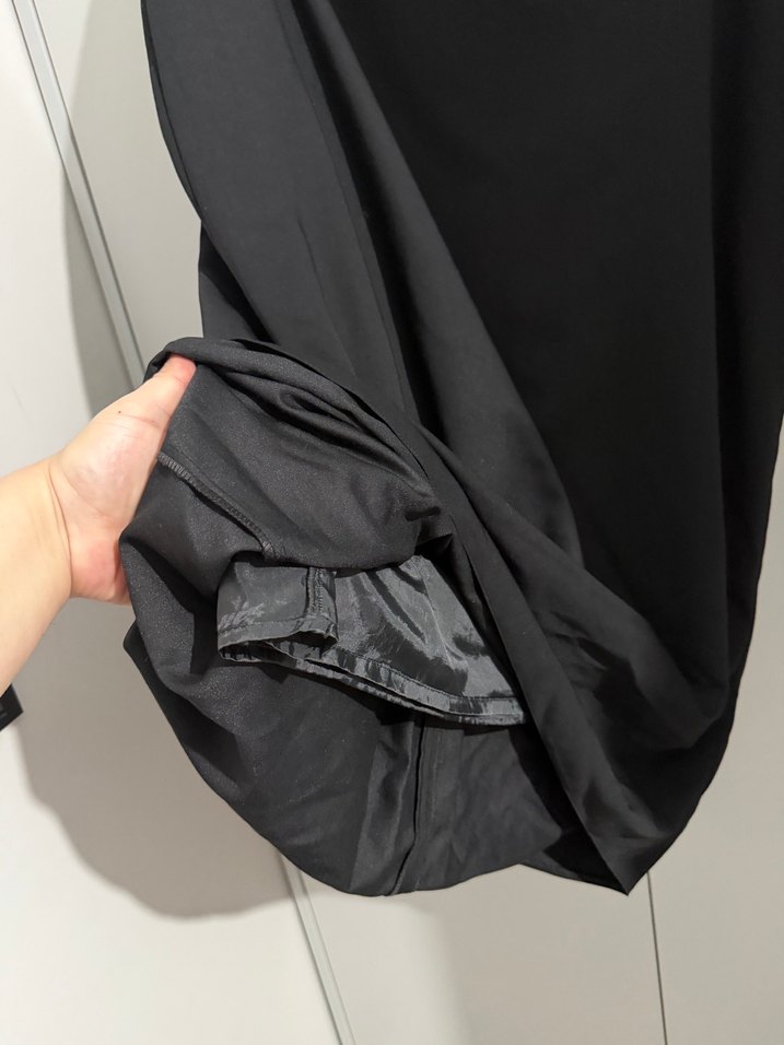 Siyah Midi Hamile Ofis Eteği - Görsel 3