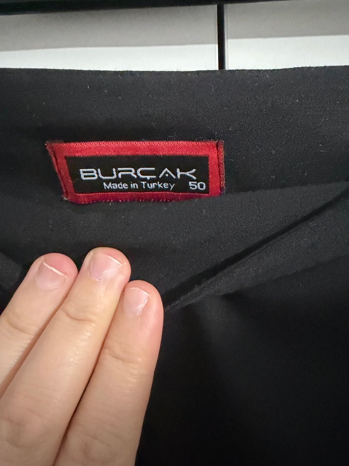 Siyah Midi Hamile Ofis Eteği - Görsel 4