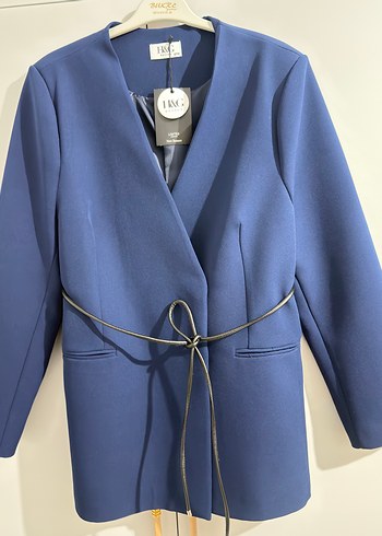 Zara Lacivert Blazer Ceket